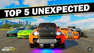 TOP 5 UNEXPECTED Cars in The Crew Motorfest