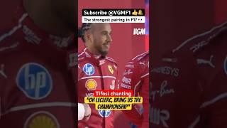 Tifosi chanting "Oh Leclerc, bring us the championship" Ferrari Drivers Presentation Milan ️️