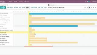 Web Gantt View for Project Task Extended in Odoo Enterprise