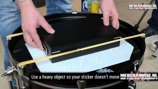 How to place a decal on your Bass Drum head