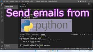 How to send email from a Gmail account with python