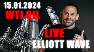 WTI Oil Elliott Wave LIVE Analyse