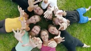 [Royalty Free Stock Video] Team Group People Faces Smiling Happy Bonding