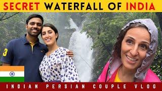 Exploring India’s Hidden Waterfall & Bubble Lake in Monsoon | Indian Persian Couple