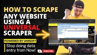 How to Scrape data from any website by using an Universal Scraper | Web Scraping | Umisoft