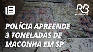 Polícia apreende mais de 3 toneladas de maconha em caminhão no interior de SP