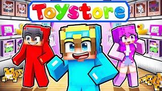 Trapped OVERNIGHT in a TOY STORE in Minecraft!