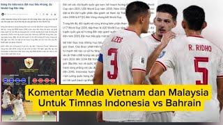 Komentar Media Vietnam dan Malaysia Untuk Timnas Indonesia Melawan Bahrain