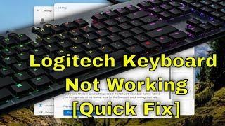 Logitech Keyboard Not Working in Windows 11/10 [Solution]