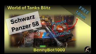 Schwarz Panzer 58 WOT Blitz FREE but is it any good #worldoftanksblitz #wotb #wotblitz