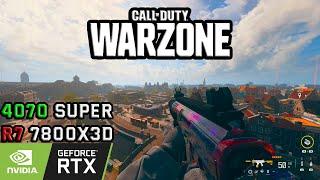 4070 Super Ryzen 7 7800X3D - Call Of Duty Warzone 3 - 1080P High Settings