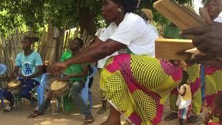 Jola Cultural dance in Berrending, Gambia.