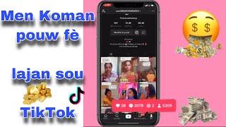 Men Koman pouw fè lajan sou TikTok