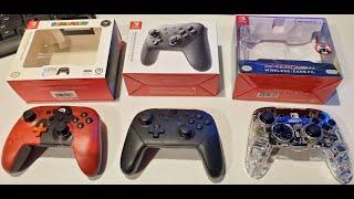 Switch Pro controller comparison! PDP vs PowerA vs Nintendo which to buy.