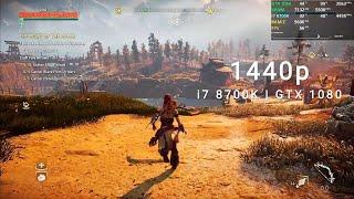 Horizon Zero Dawn | 1440p | ULTRA | i7 8700K | GTX 1080 | PERFORMANCE TEST | GAMEPLAY