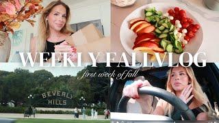 weekly fall vlog: grocery haul, the grove & chit chat