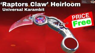 Cheapest Way To Get The Raptors Claw Heirloom in Apex Legends Season 23