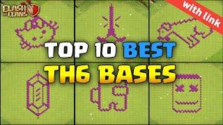 Top 10 Best TH6 Funny/Troll/Art Bases 2024 | Town Hall 6 Best Artistic Bases Copy Link