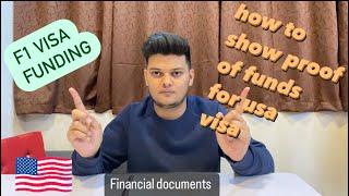 How to prepare proof of funds for f1 visa 2022| USA Visa Funding process. #f1visa #usavisa