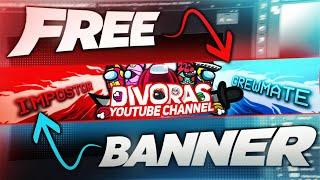 How To Get FREE YouTube GAMING BANNER 2024 (ONE CLICK)