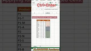 How to apply Formula in Merged Cells in Ms Excel |  #excel #myexceltutor || AL-BASHEER Academy