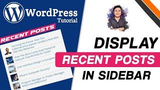 How to Show Recent Posts with Thumbnail in WordPress | Diplay Recent Posts