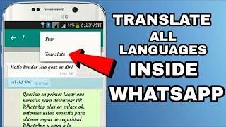 Whatsapp Message Translate In All language Inside Whatsapp