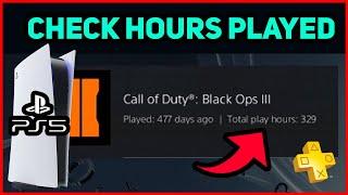 PS5 HOW TO CHECK HOURS PLAYED EASY NEW!