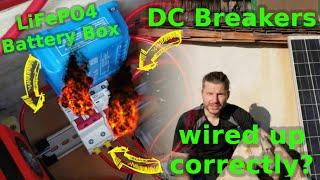 How to wire up DC breakers? -  Building a 12V LiFePO4 Off-Grid All-in-One Solar Box (Part II)