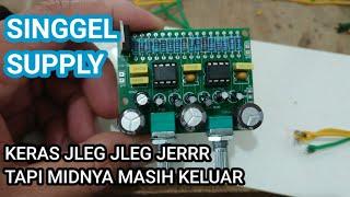 Review filter subwoofer 2 IC JRC4558 2 potensio hasilnya lumayan deb deb jerrr