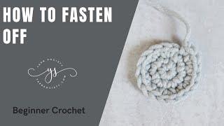 Amigurumi Crochet Basics | How To Fasten Off In The Round | Yarn Society