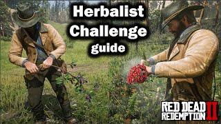 Herbalist Challenge Guide - All plants location and Tips to complete them - Rede Dead redemption 2