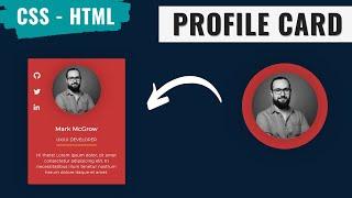 [ HTML | CSS ] - Animated Profile Card