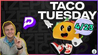 PRIZEPICKS Player Prop Picks / Bets for TACO Tuesday, APRIL 23RD, 2024