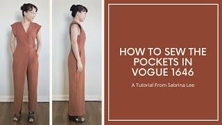 Tutorial for Vogue 1645 (Rachel Comey jumpsuit)