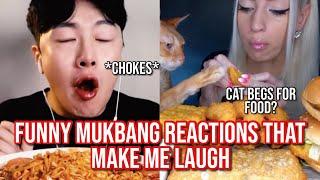 the FUNNIEST mukbang reactions that make me laugh