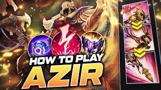 HOW TO PLAY AZIR & CARRY | Build & Runes | Season 12 Azir guide | League of Legends
