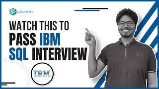 SQL Interview Problem Asked in IBM Company | Data Science Interview Questions