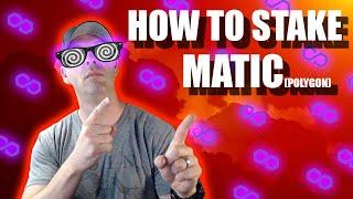 Staking Polygon (MATIC) in under 7 minutes!!!!