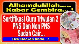 Tunjangan Sertifikasi Guru Triwulan 2 bagi PNS dan Non PNS dan Daftar Daerah yang Sudah Cair.