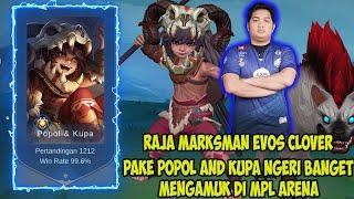 Gameplay Popol&Kupa Dari Raja Marksman EVOS CLOVER Bantai AURA di MPL - Mobile Legends