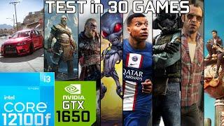 GTX 1650 + i3 12100f | Test in 30 Games