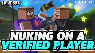 NUKING ON A VERIFIED PLAYER IN FACEIT!?!? (Krunker.io Season 5)