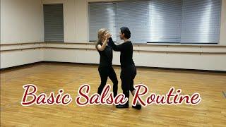 Basic Salsa class #6: Full routine