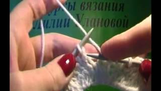 Две петли провязать вместе лицевой - Two loops knit together the front