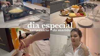 VLOG: Café da manhã, rotina dona de casa, missa, almoço, surpresa pro marido e abrindo presentes!