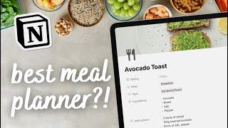 ULTIMATE Recipe & Meal Planner | Notion Template Tour (+ food journal, price tracker, menu planner)