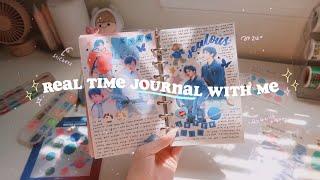 real time asmr(?) journal with me  no music