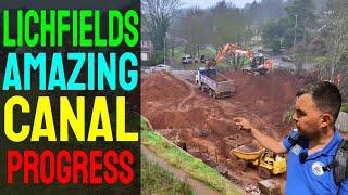 Lichfields Amazing Canal Progress