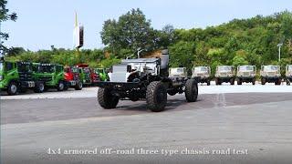 Dongfeng 4x4 Armoed Vehicle Off-road Chassis Display#dongfeng #military #chassis #armored